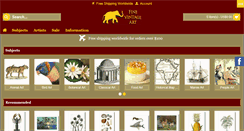 Desktop Screenshot of finevintageart.com